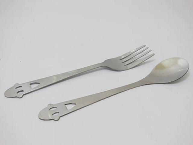 10Sets Smile Face Spoon & Fork Wedding Bombonieres Favor